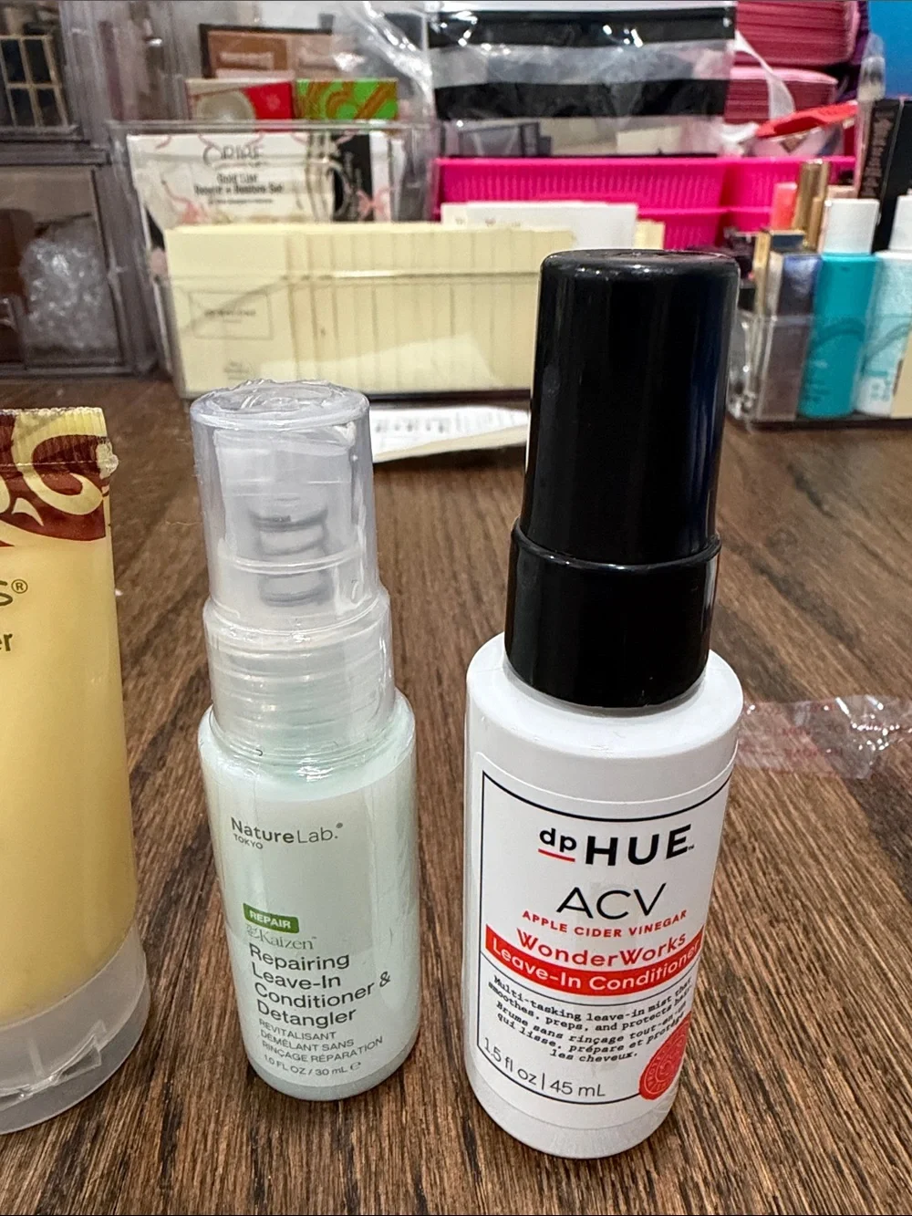 Bundle of 6 travel size hair treatment products